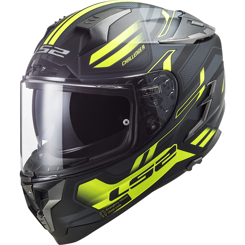 Ls2 Challenger Spin Kask Mat Siyah Kobalt Ls2 Challenger Spin Kask Mat Siyah Kobalt L
