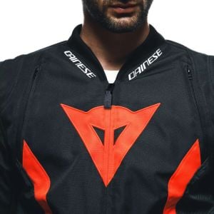 Dainese Avro 5 Ceket Siyah - Fluo Red - Beyaz