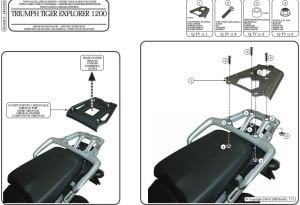 Givi SRA6403 Triumph Tiger Explorer 1200 Arka Çanta Demiri