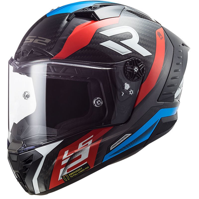 Ls2 Thunder Supra Kask Kırmızı Mavi