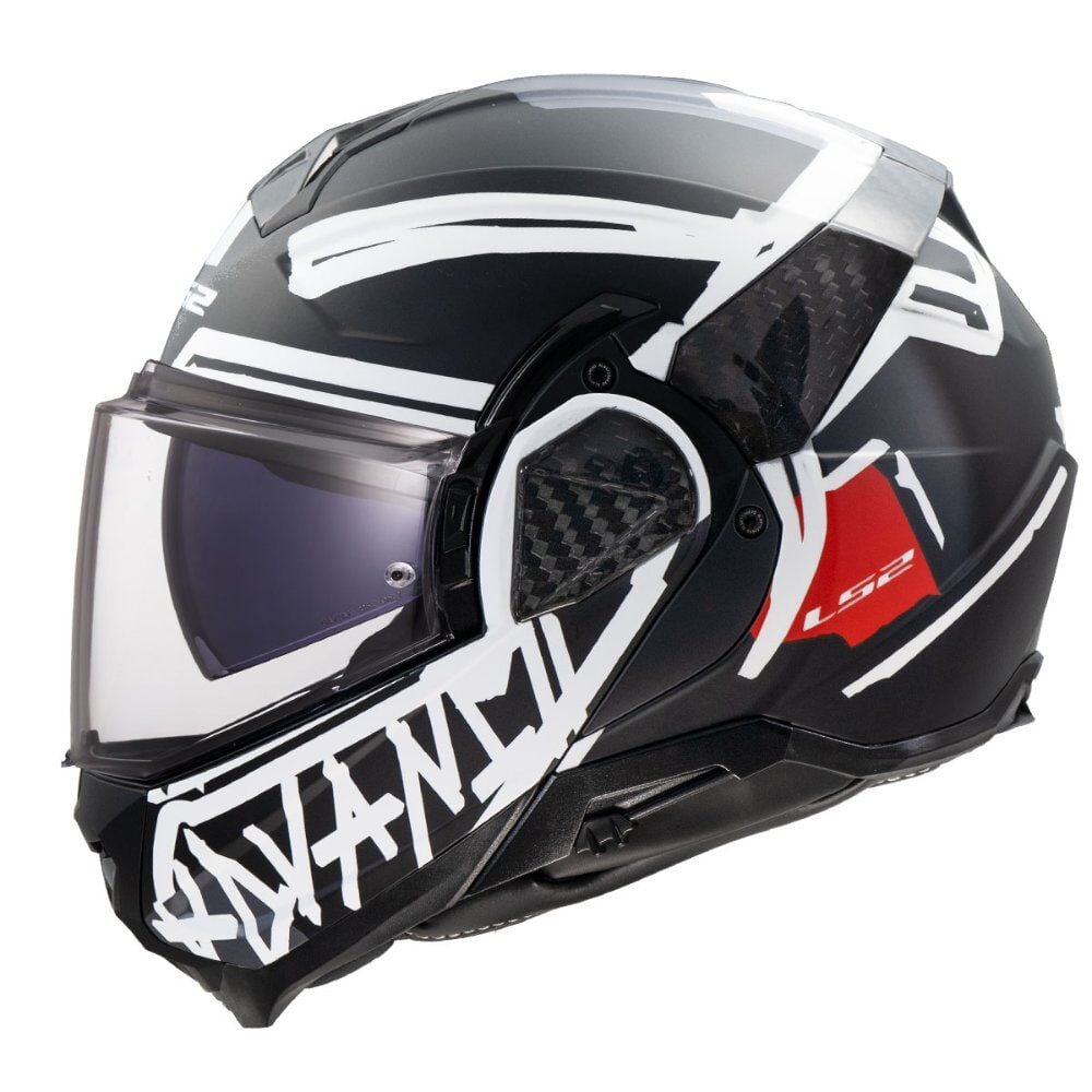 LS2 Advant 2 Kask Tape Mat Siyah Beyaz