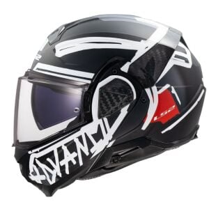 LS2 Advant 2 Kask Tape Mat Siyah Beyaz