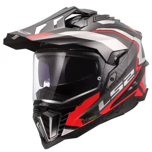 LS2 Explorer C Karbon Frontıer II Kırmızı Kask