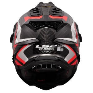 LS2 Explorer C Karbon Frontier II Kask Kırmızı