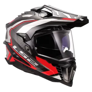 LS2 Explorer C Karbon Frontıer II Kırmızı Kask