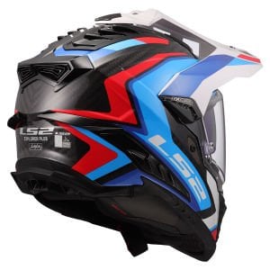 LS2 Explorer C Karbon Frontier II Kask Beyaz-Mavi