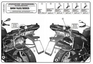 Givi PL690 Bmw F 650GS - F 800GS Yan Çanta Demiri