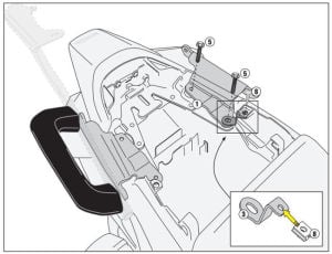 Givi 1132Kit Honda VFR 800 F Yan Çanta Demiri Bağlantı Kiti