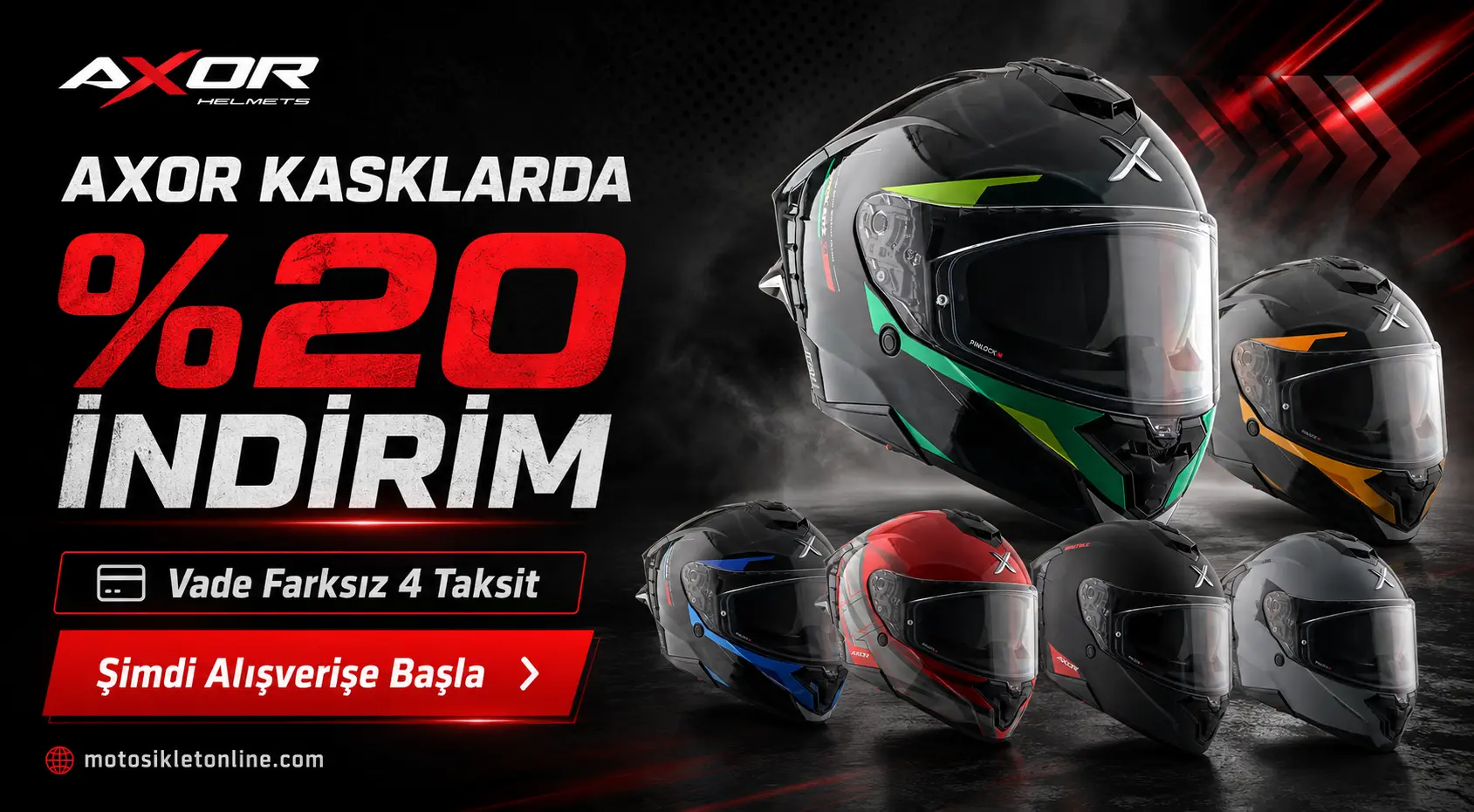 axor kask modellerinde indirim